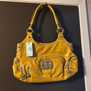 Kathy Van Zeeland Mustard Yellow Purse